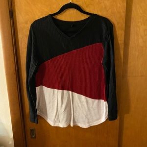 Shein colorblock sweater